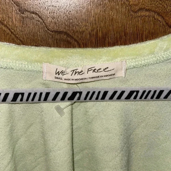 Fp High Low Neon Green Velvet Material - Picture 2 of 5